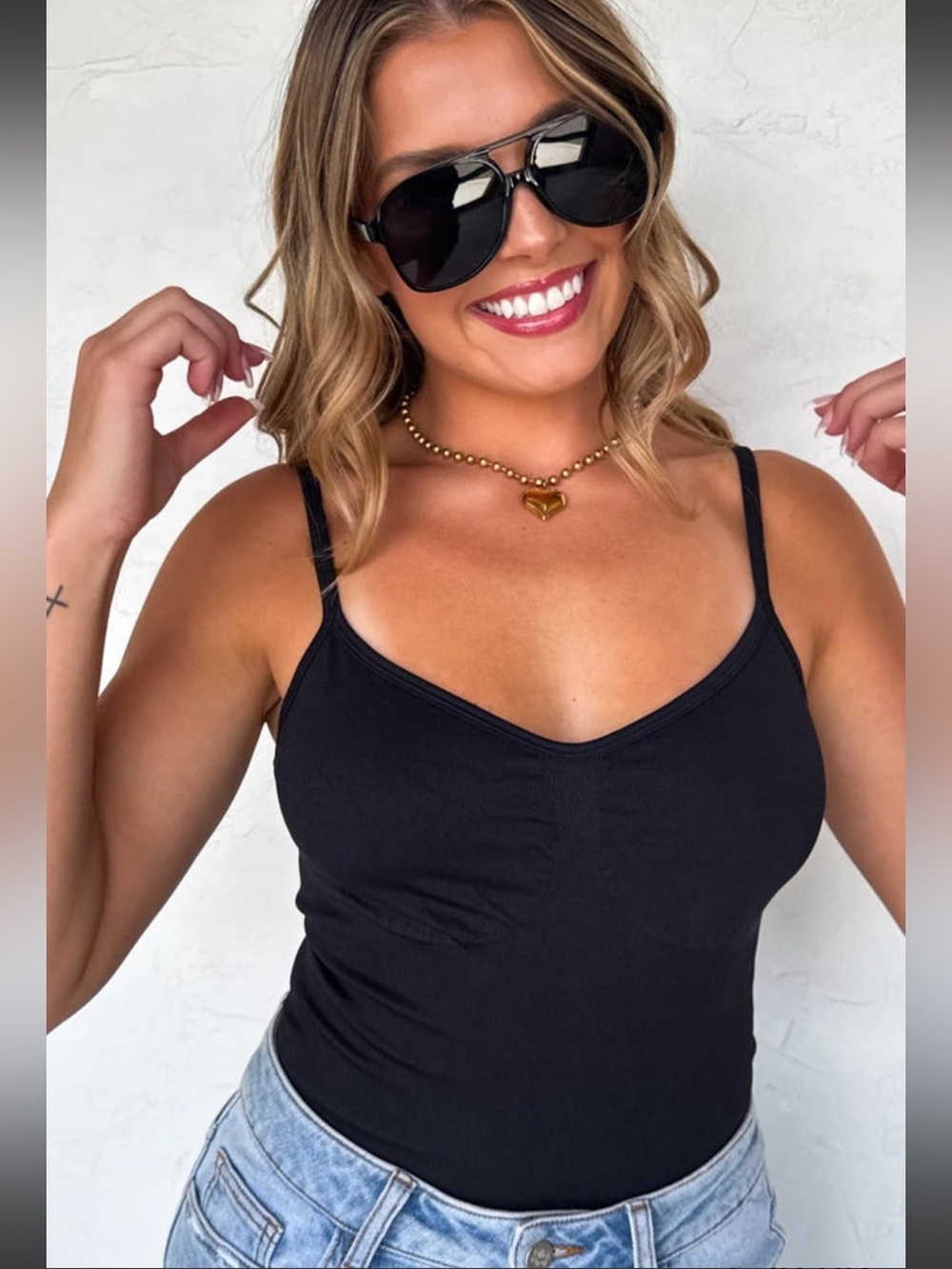 Blakeley Avalon Black Bodysuit Medium